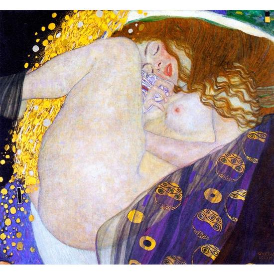 ダナエ クリムト Gustav klimt 手描き油絵複製画 模写 レプリカ 肉筆