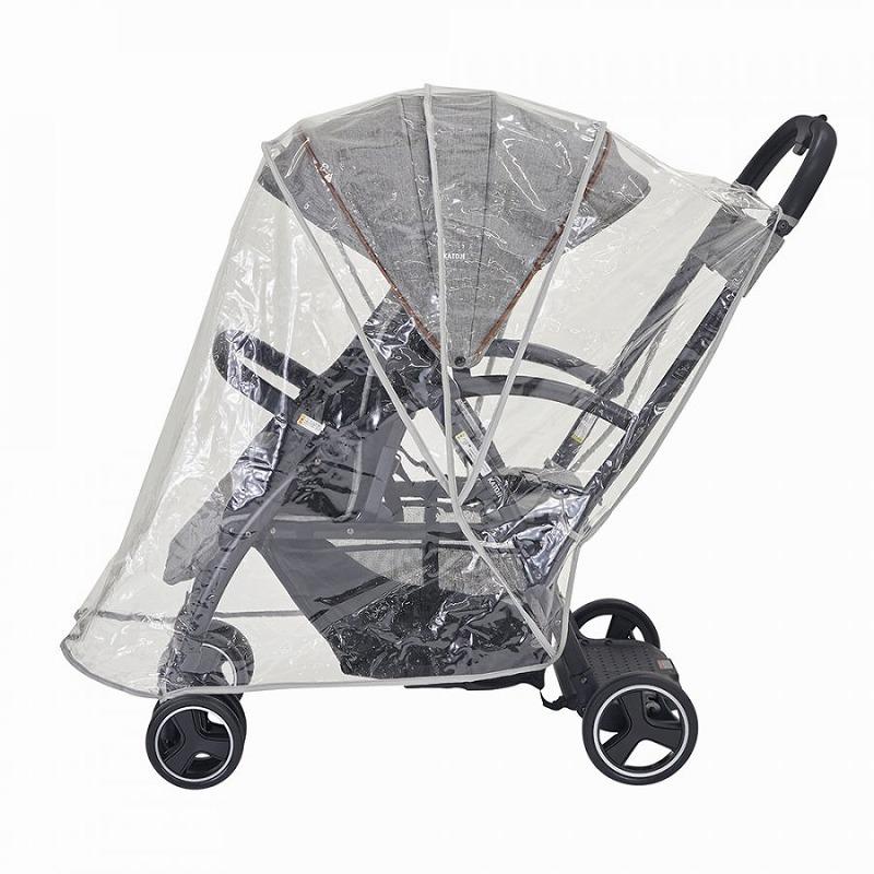 カトージ（KATOJI） 二人乗りベビーカー用 レインカバー 二人でゴー・2