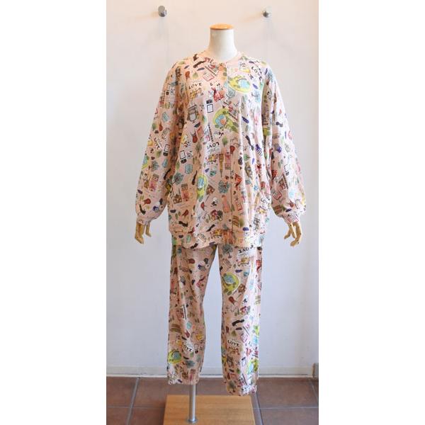 チュニック 20％OFF SALE TUNIC 鴨居羊子 長袖全開パジャマ 40接結 街