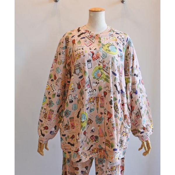 チュニック 20％OFF SALE TUNIC 鴨居羊子 長袖全開パジャマ 40接結 街