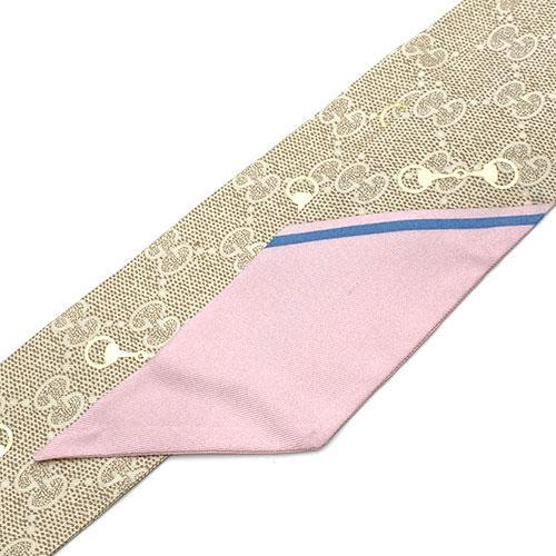 GG グッチ スカーフ GUCCI シルク ネックボウ リボンスカーフ ナロー