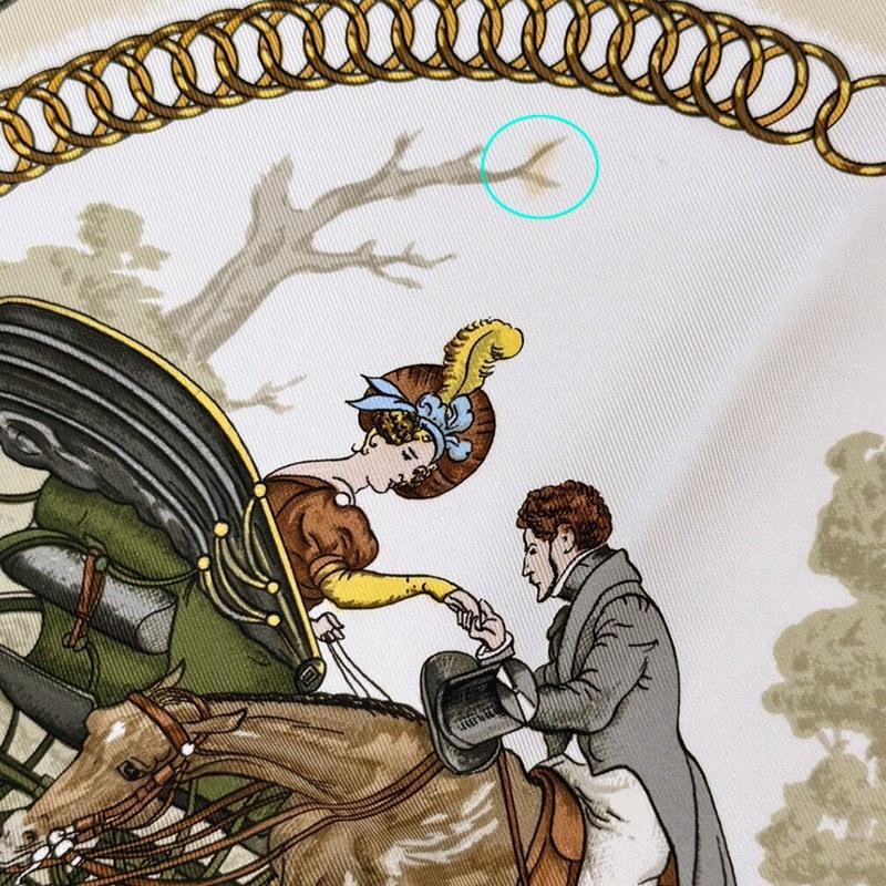 HERMES（エルメス） スカーフ カレ90 90cm シルク 100％ LA PROMENADE