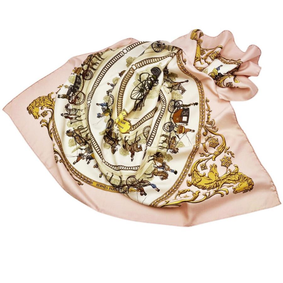 HERMES（エルメス） スカーフ カレ90 90cm シルク 100％ LA PROMENADE