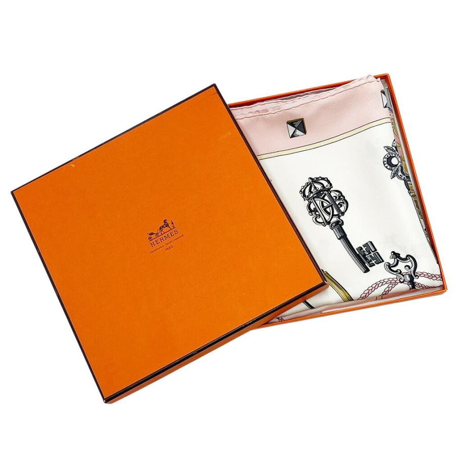 HERMES（エルメス） スカーフ カレ90 90cm シルク 100％ LES CLES 鍵