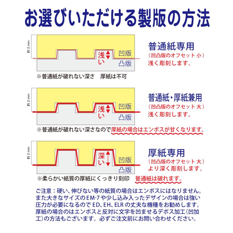 シャイニー エンボッサー オーダー オーダーメイド ダイホルダー EM