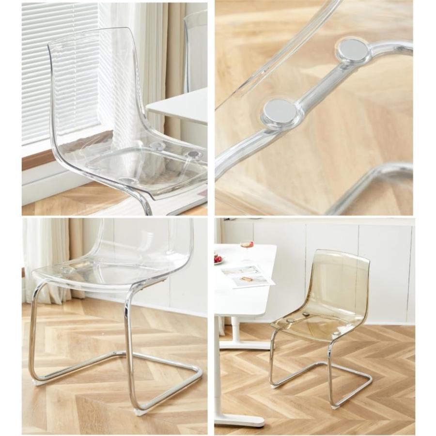 ダイニングチェア アクリル椅子 食卓椅子 透明チェア アクリルチェア