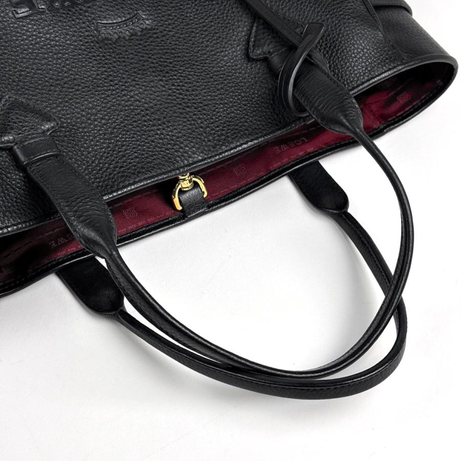 LOEWE（ロエベ） ヘリテージ スモール トートバッグ ロゴ ハンドバッグ