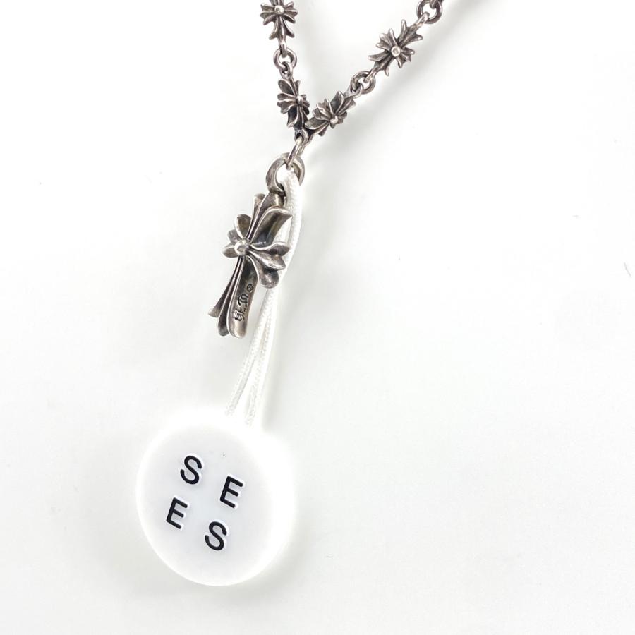 クロムハーツ CHROME HEARTS タイニーEファットクロス PAVE シルバー