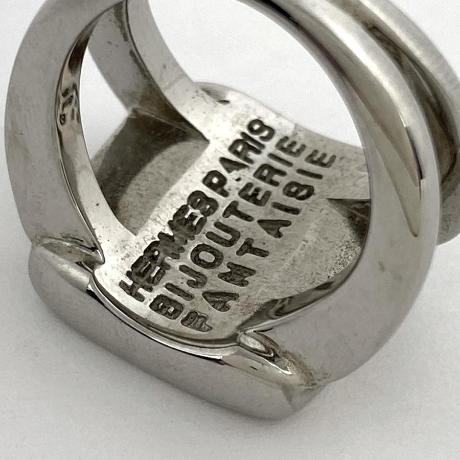 HERMES（エルメス） コロゾ リング セリエ シェル コイン リング 約9号