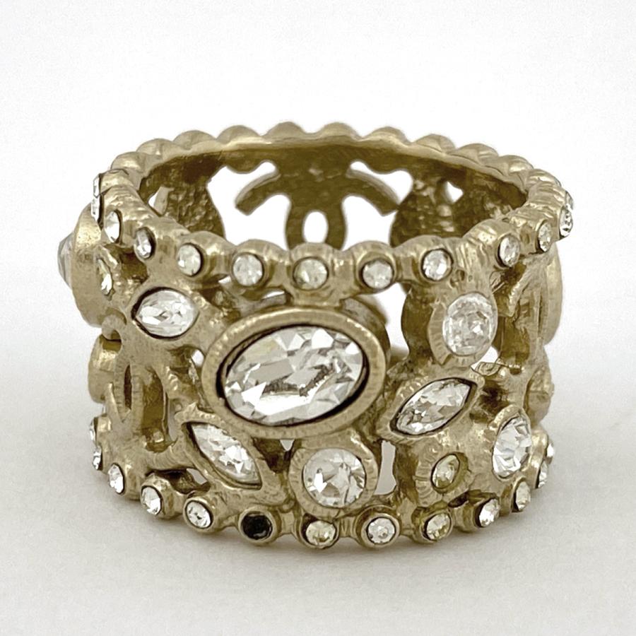 CHANEL（シャネル） ココマーク リング ラインストーン 指輪 リング