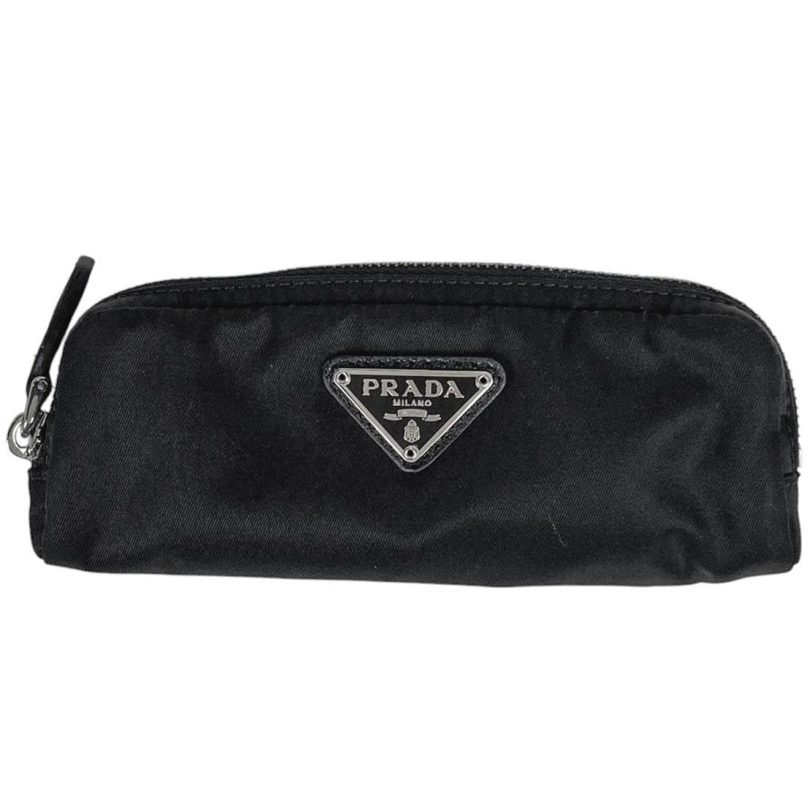 PRADA（プラダ） ロゴプレート ミニポーチ キーケース キーリング