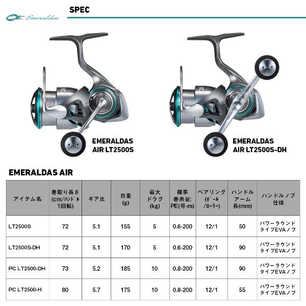 DAIWA（ダイワ） [90] 25 エメラルダス AIR LT2500S-DH : かめや釣具