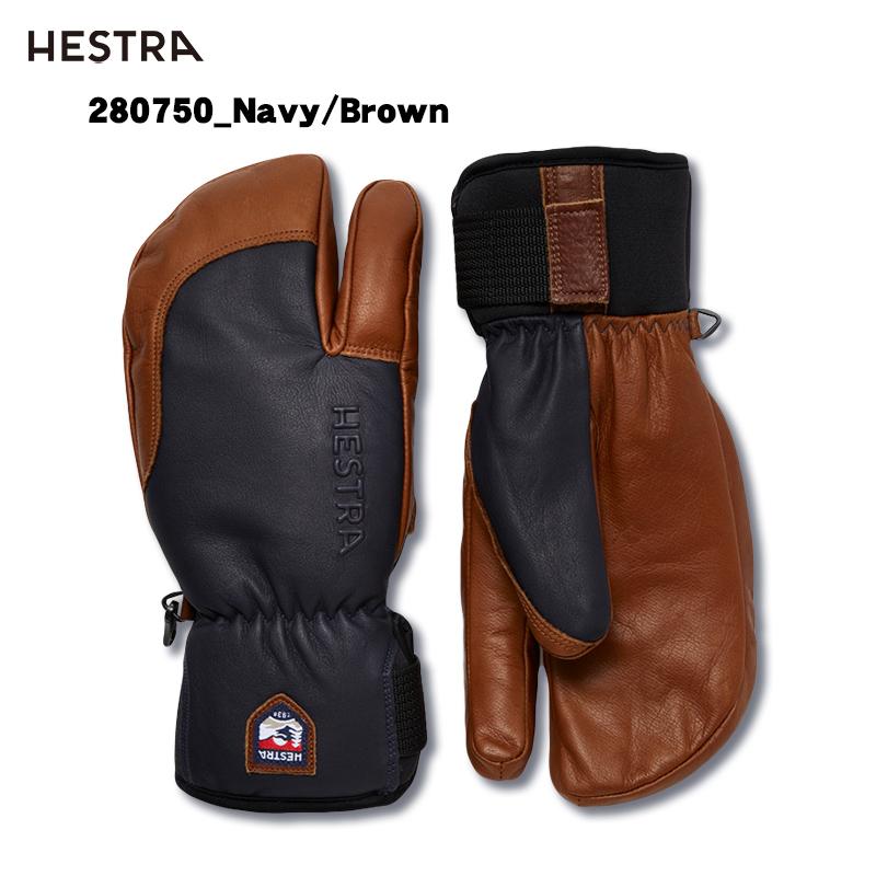 HESTRA（ヘストラ） スキーグローブ 3フィンガーフルレザーショート