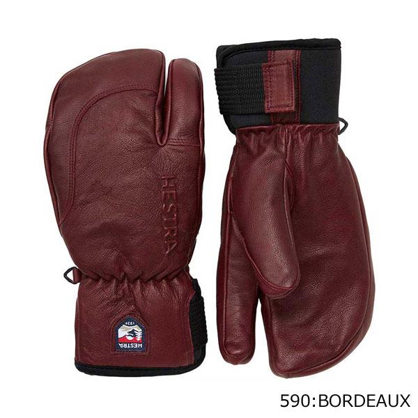 HESTRA（ヘストラ） スキーグローブ 3フィンガーフルレザーショート