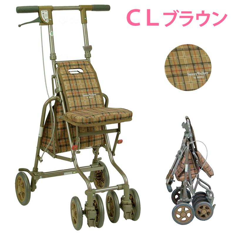 島製作所 シルバーカー サニーウォーカーAW-3 軽量 手押し車 老人用