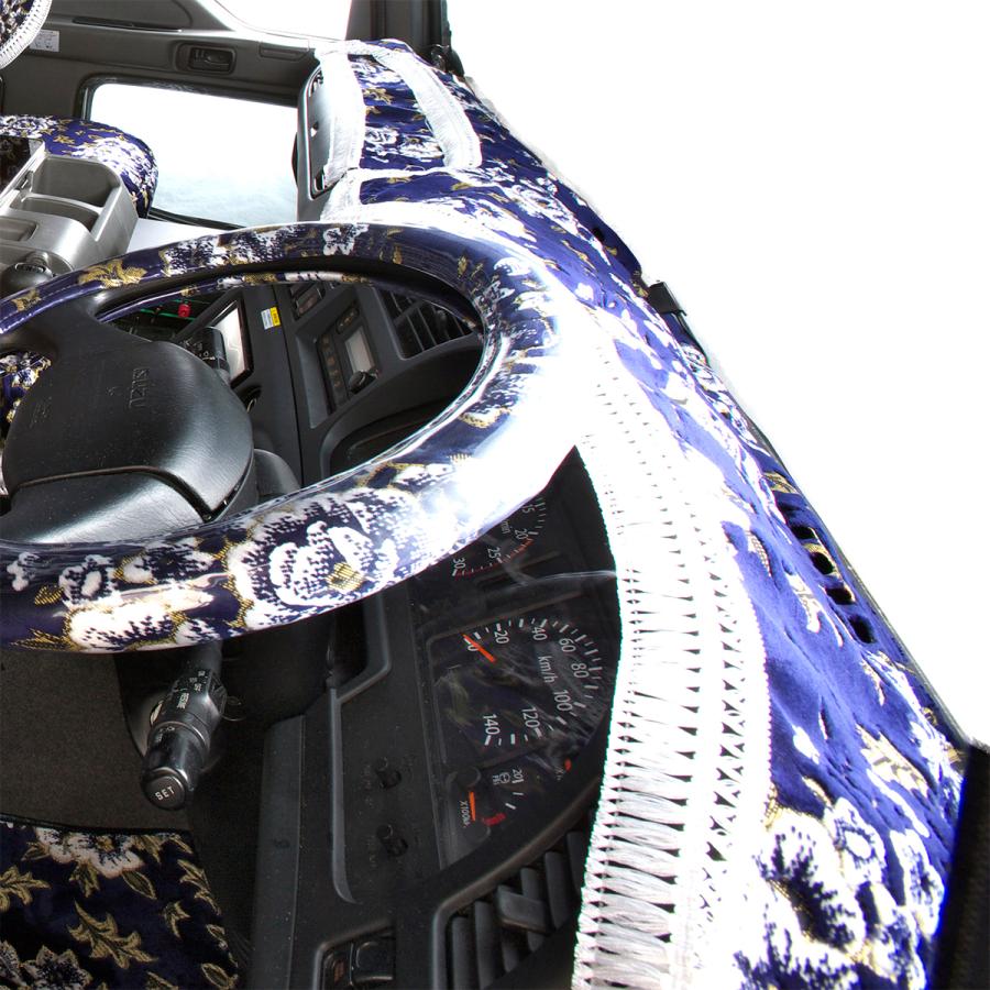 トラック 雅 17プロフィア用 マドンナ柄 ダッシュマット ネイビー