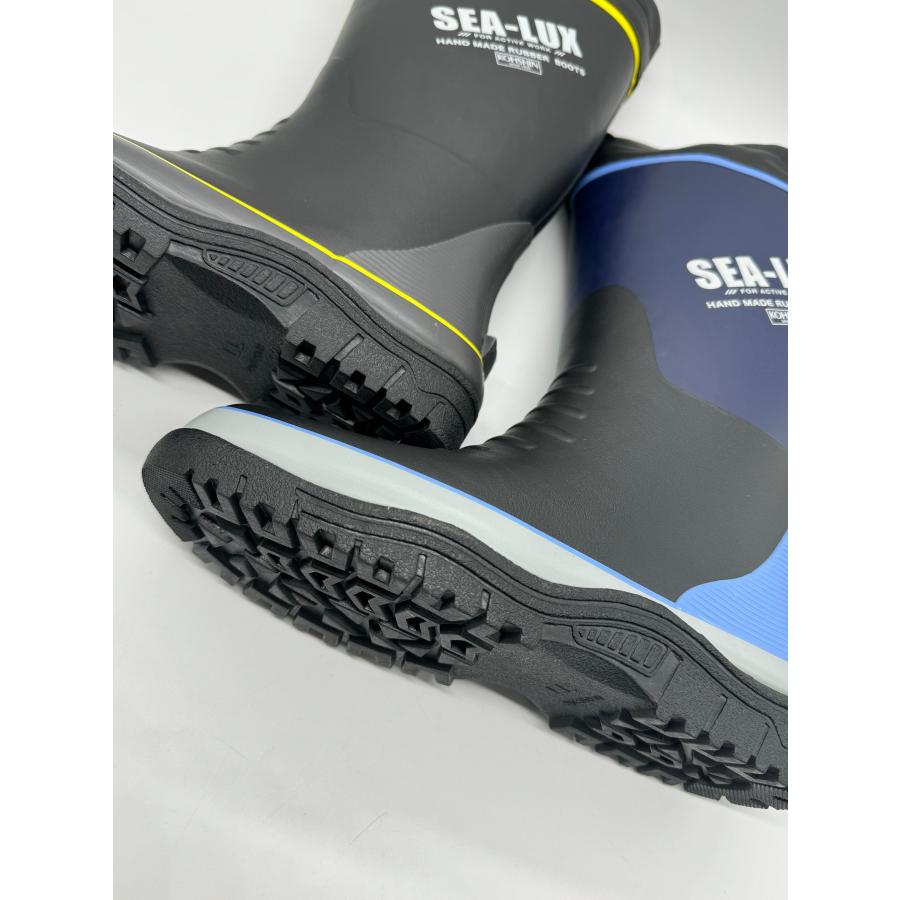 値下げ シーラックス SFー3501 筒太タイプレインブーツ ブラック