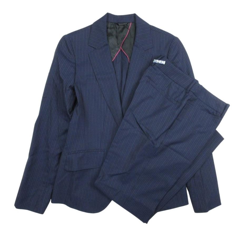 新品同様 HILTON ヒルトン ストライプ セットアップ パンツ スーツ 1B
