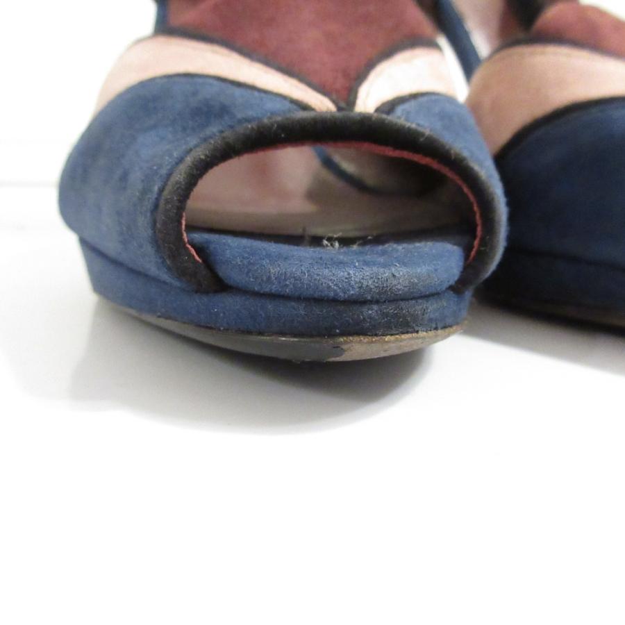 miu miu（ミュウミュウ） 良品 スウェード 配色 ストラップ付