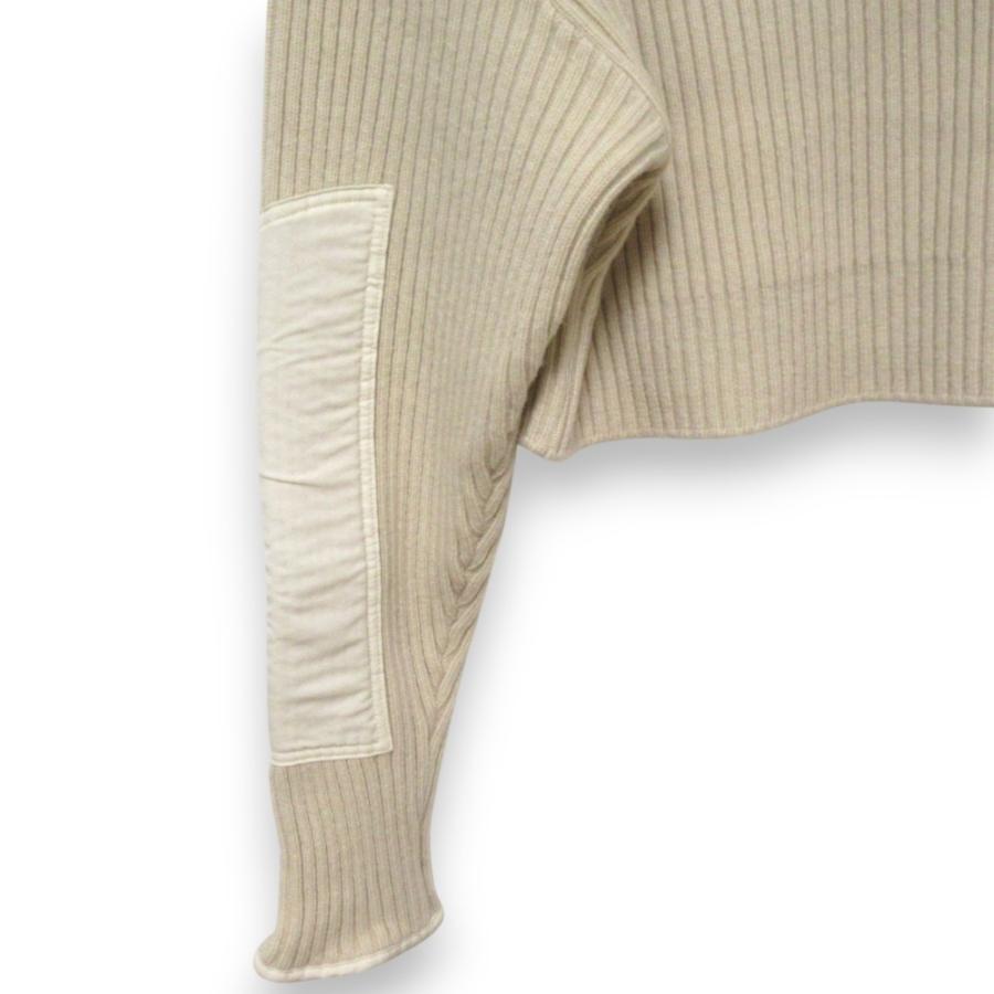 美品 FUMIKA UCHIDA フミカウチダ RIB KNIT PATCHED CROPPED SWEATER