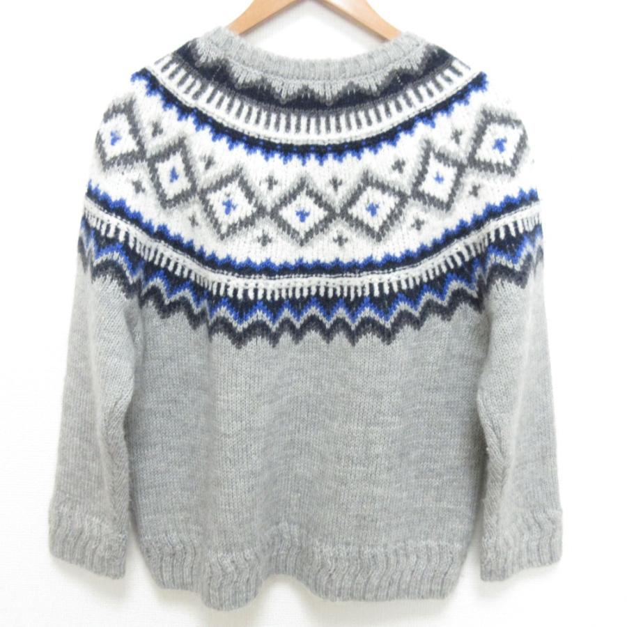 DRAWER（ドゥロワー） 美品 アルパカ モヘヤブレンド ジャガード編み