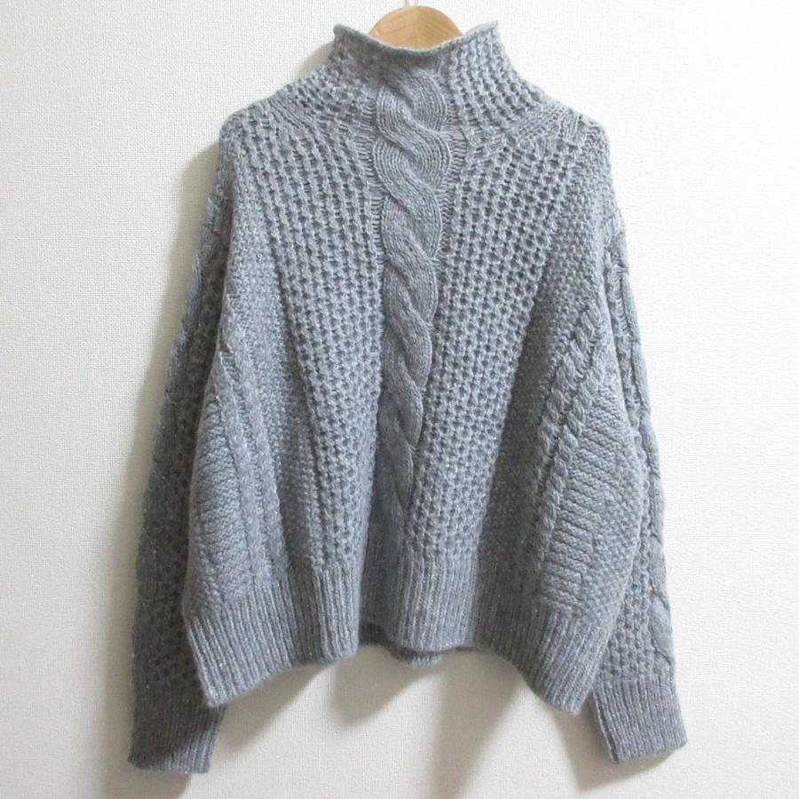 ebure 美品 24AW ebure エブール 長袖 スパンコールアルパカリリヤーン