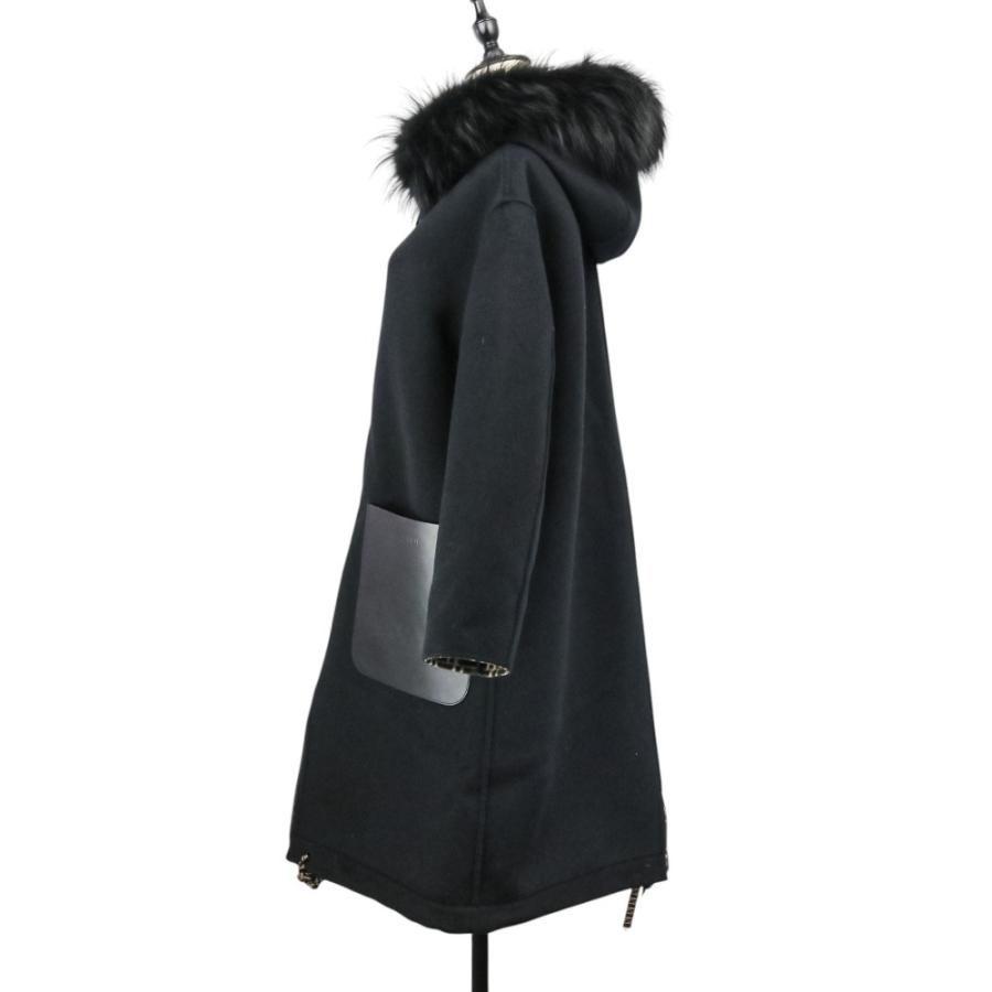 FENDI（フェンディ） 美品 ズッカ柄 リバーシブル フーデッドコート