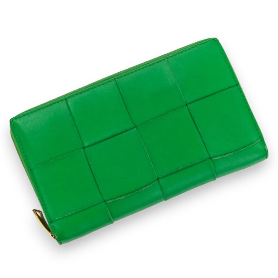 良品 BOTTEGA VENETA ボッテガヴェネタ カセット ラウンドジップ