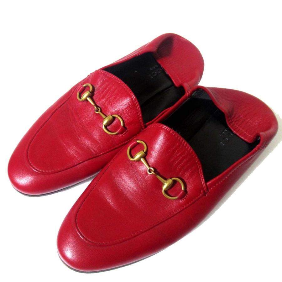 GUCCI（グッチ） 美品 ブリクストン レザー ホースビット ローファー