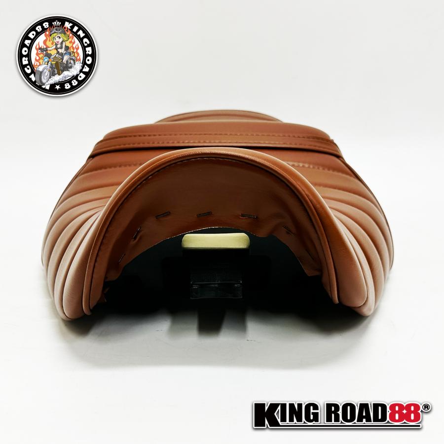 カワサキ バリオス1 ZR250A KingRoad88 タックロールシート ブラウン