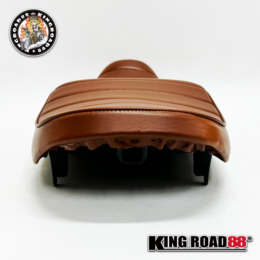 カワサキ バリオス1 ZR250A KingRoad88 タックロールシート ブラウン