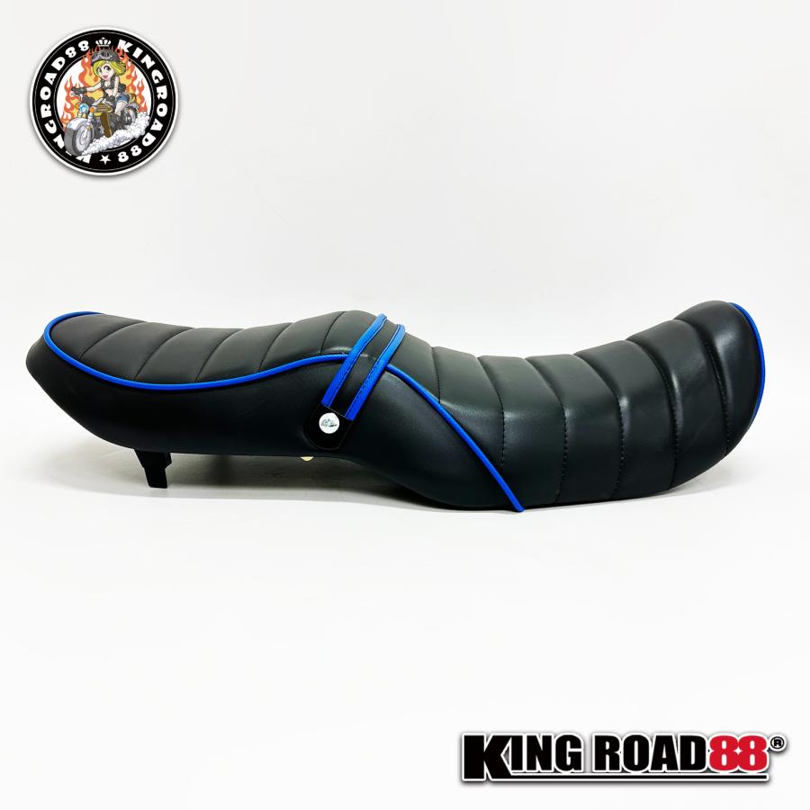カワサキ バリオス1 ZR250A KingRoad88 タックロールシート ブラック