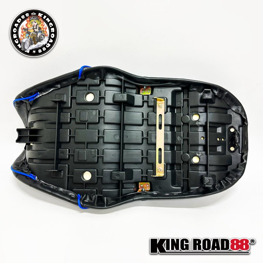カワサキ バリオス1 ZR250A KingRoad88 タックロールシート ブラック