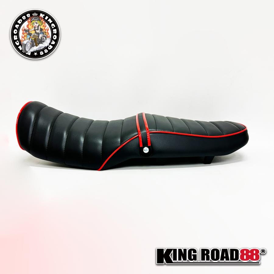 カワサキ バリオス2 ZR250B KingRoad88 タックロールシート ブラック