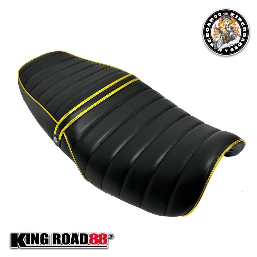 カワサキ バリオス2 ZR250B KingRoad88 タックロールシート ブラック