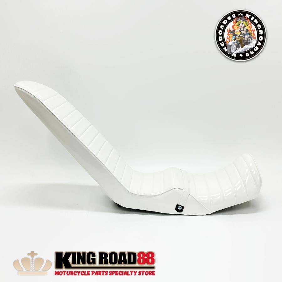 三段シート XJR400 前期 4HM KingRoad88 エナメル ホワイト 3段シート