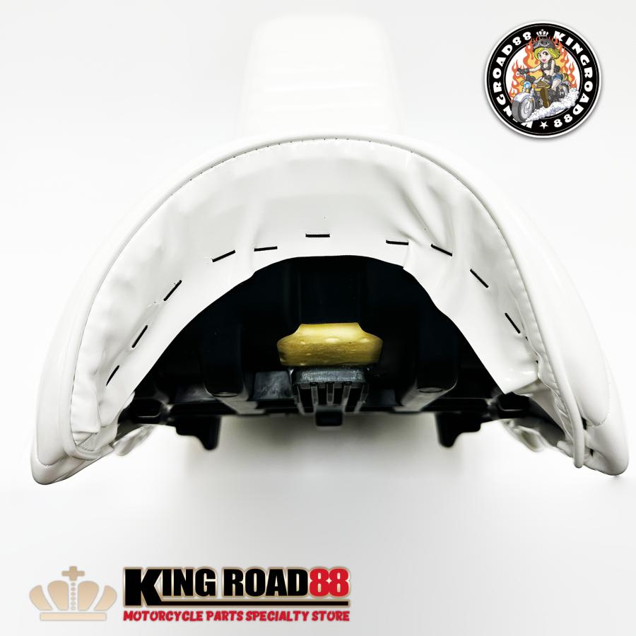 三段シート XJR400 前期 4HM KingRoad88 エナメル ホワイト 3段シート