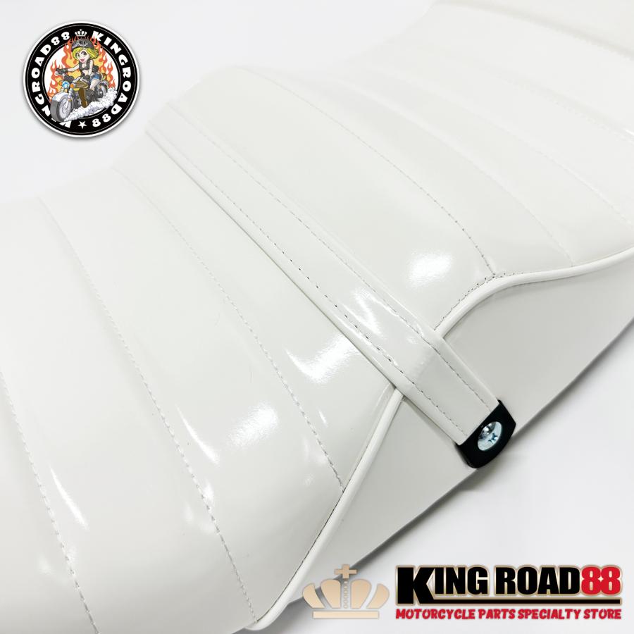 三段シート XJR400 前期 4HM KingRoad88 エナメル ホワイト 3段シート