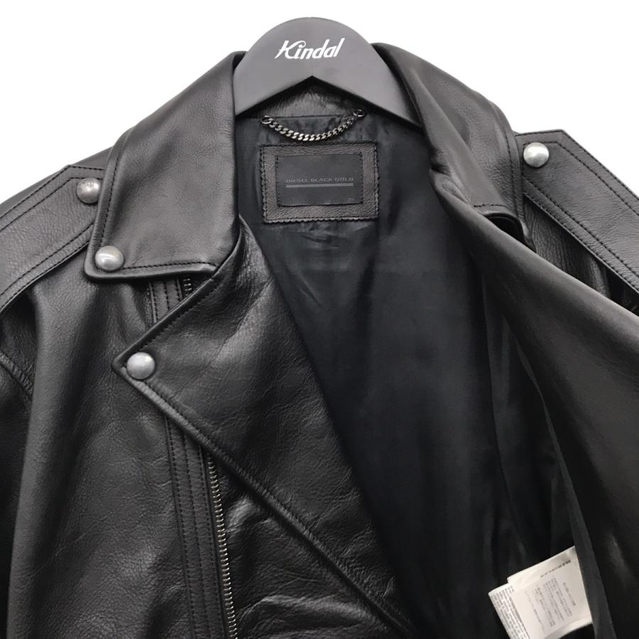 DIESEL BLACK GOLD ディーゼルブラックゴールド 燕尾 レザー ダブル