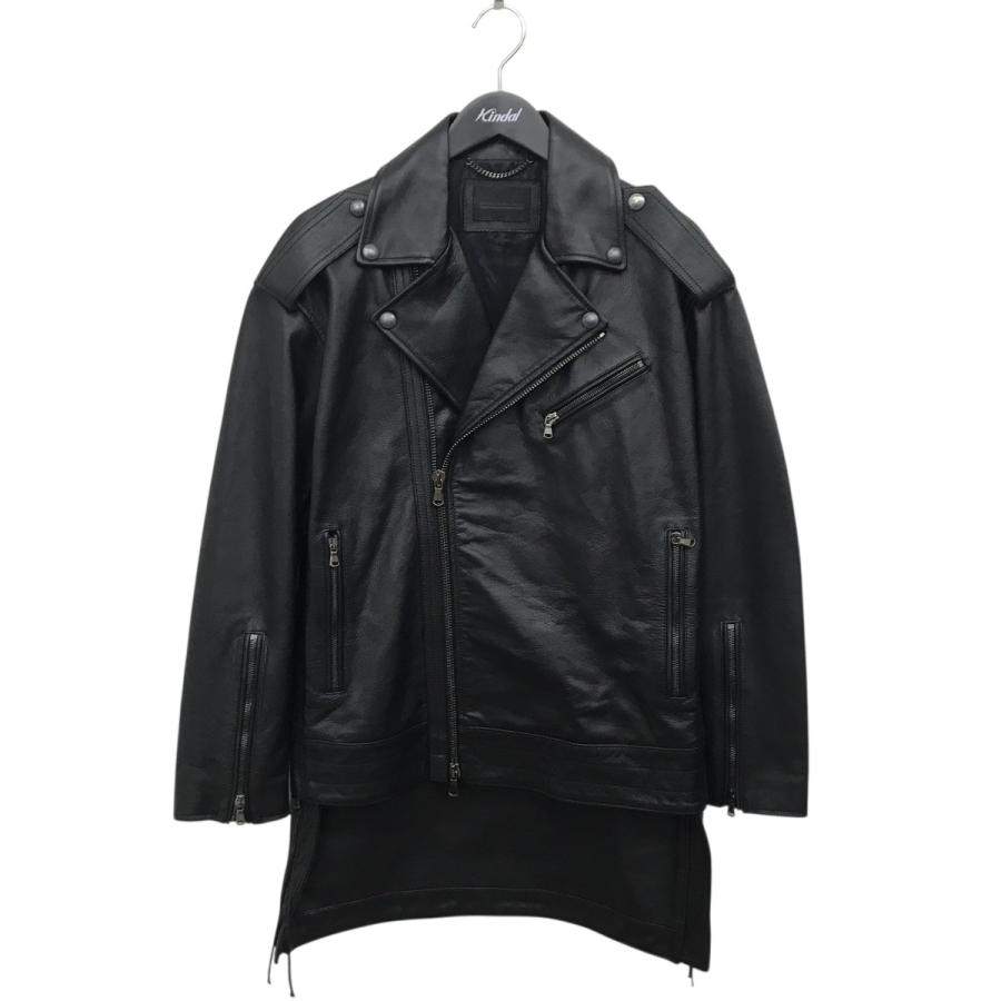 DIESEL BLACK GOLD ディーゼルブラックゴールド 燕尾 レザー ダブル