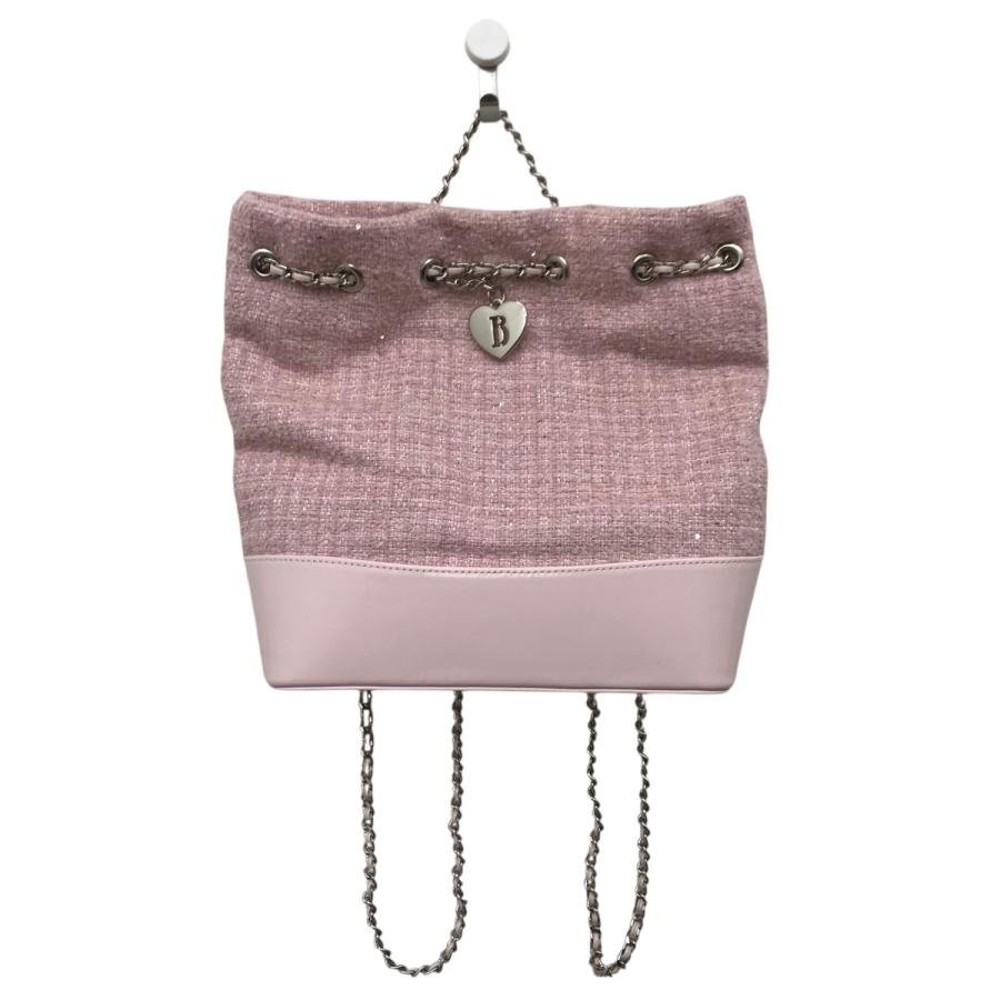 ザ バーネット The Barnnet Mint Tweed Drawstring Chain Backpack
