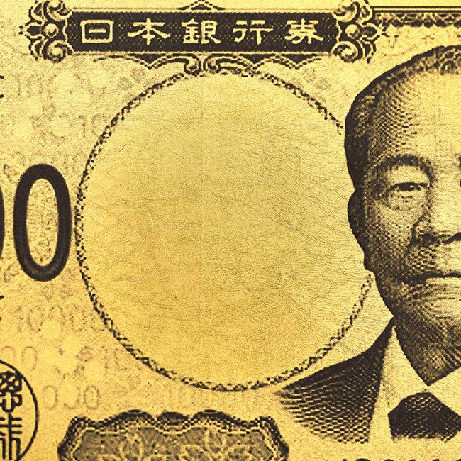 渋沢栄一 純金箔一万円札プレミアムカード(金運 お守り 財布 貴重品