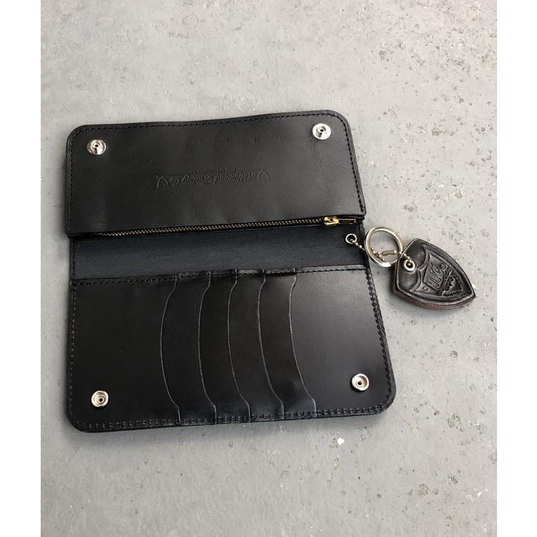 HTC HTC 14 ピラミッド スタッズウォレット 長財布 Type-1 ブラック