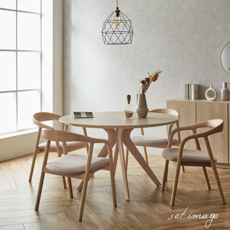 河口家具製作所 ダイニングテーブル 丸 ラウンドテーブル 単品 4人 100