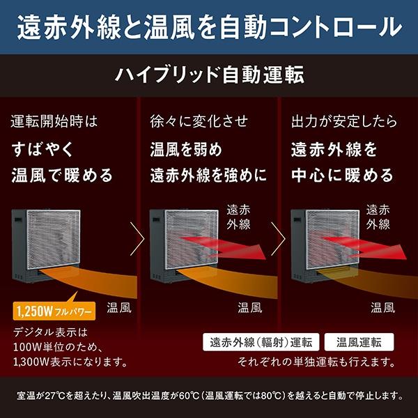 ダイキン 遠赤外線暖房機 ハイブリッドセラムヒート WRH136AS-H