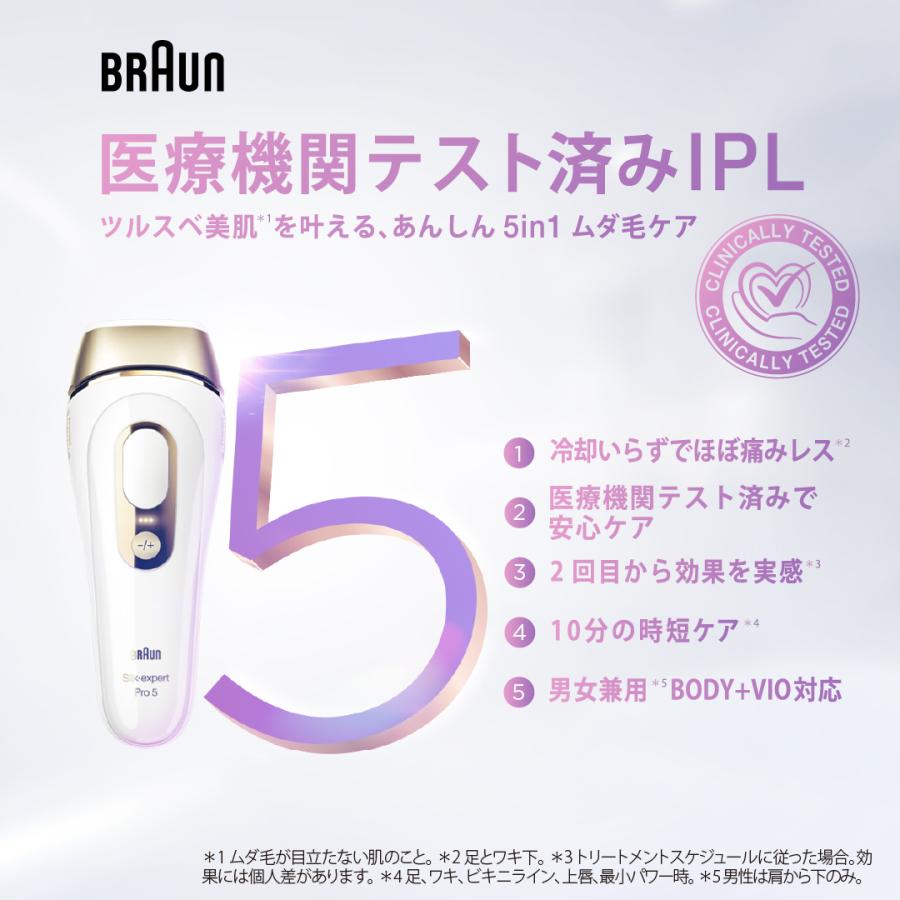 BRAUN（ブラウン） シルクエキスパート Pro5 PL5268 家庭用 光美容器