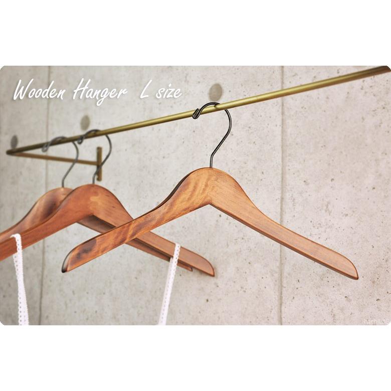 木製 ハンガー 「ウッドハンガー Lサイズ」 W39 /大人用 レディース