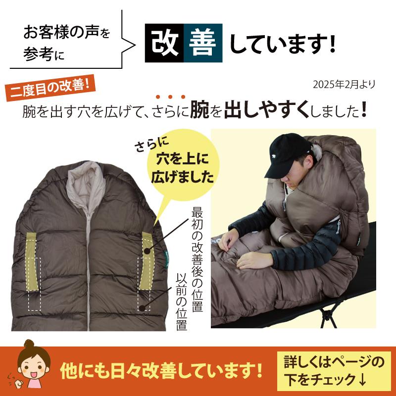 Bears Rock（ベアーズロック） 寝袋 冬用 -34度 マミー型 最強