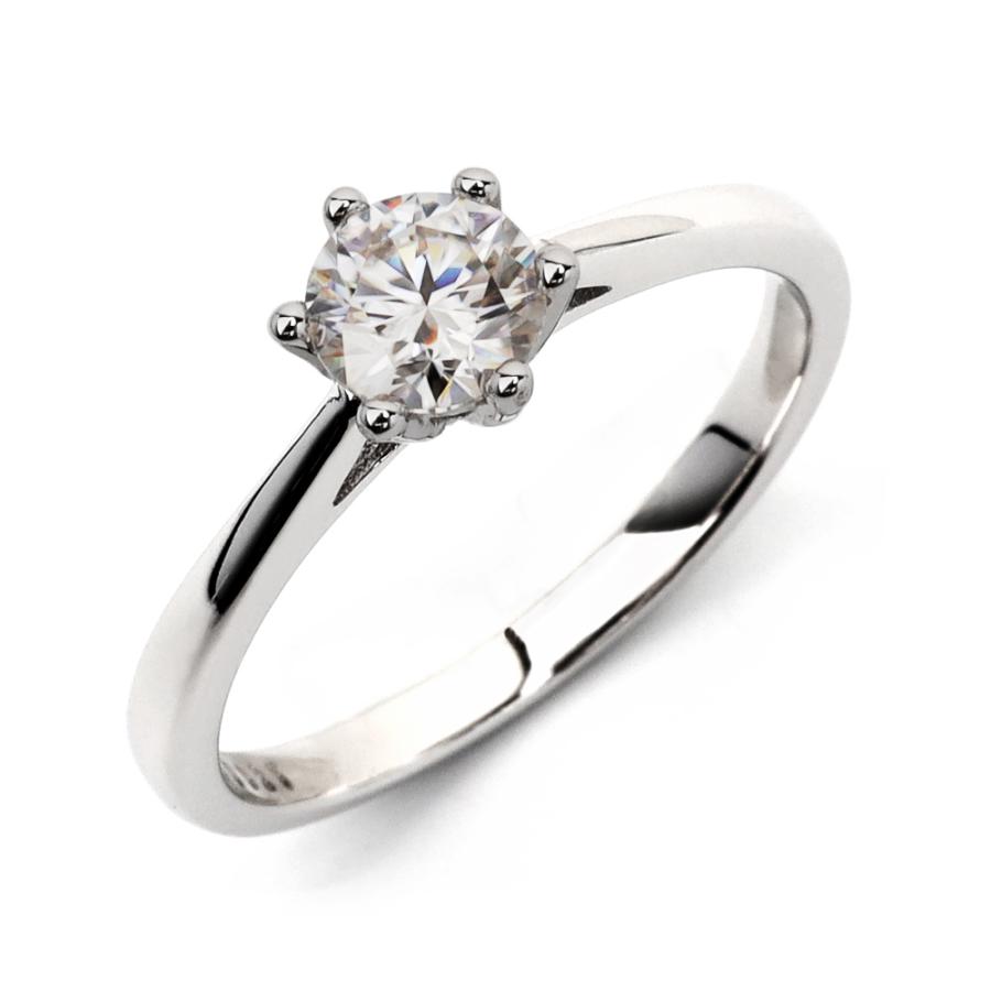 モアサナイト リング 指輪 レディース シルバー925 S925 一粒 0.5