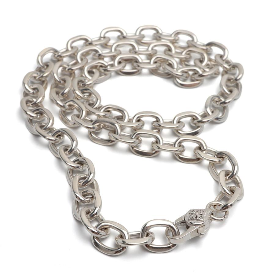 シルバー925 あずきチェーン ネックレス 幅8mm 50cm ネックレス